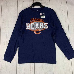 Chicago Bears NFL XL Team Apparel Long Sleeves Thermal Sweatshirt Blue New Youth